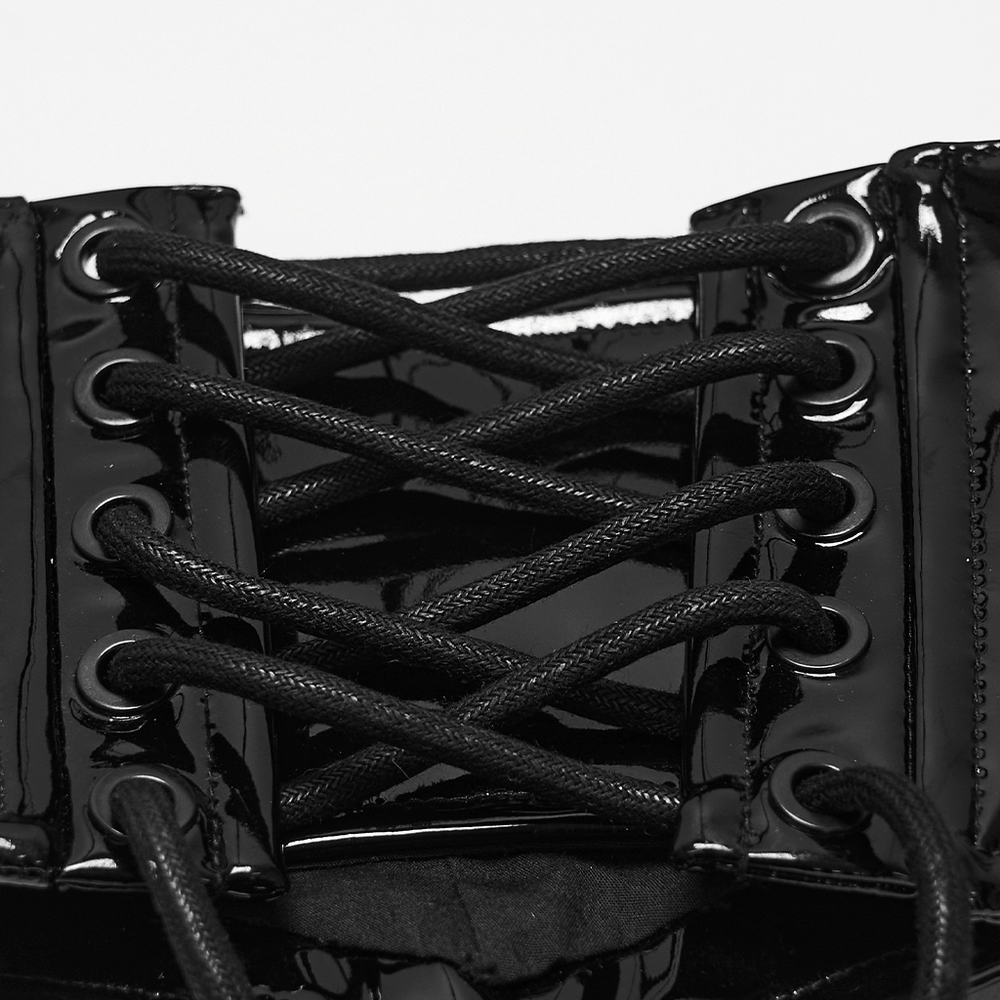 Punk Underbust Corset with Adjustable Straps for Women