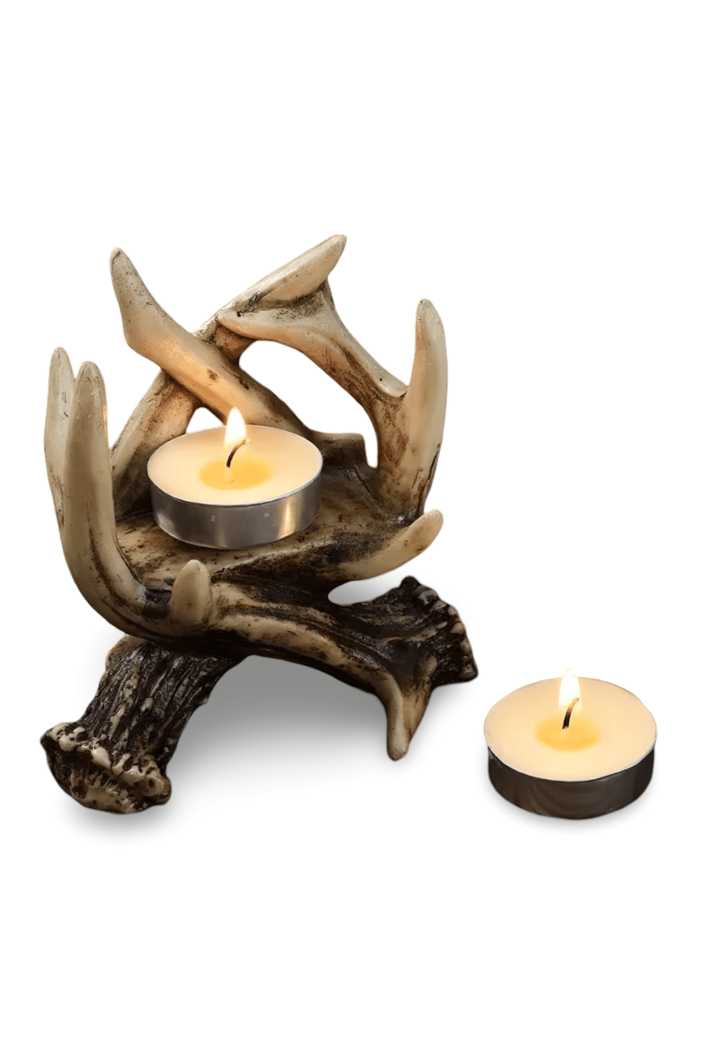 Rustic Antler Candle Holder for Gothic Home Decor