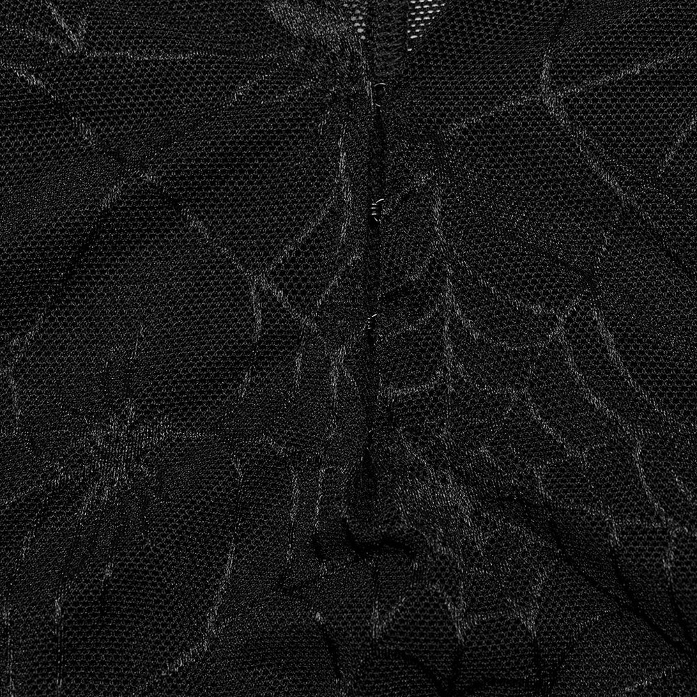 Sexy Mesh Gothic Dress with Spiderweb and Python Pattern