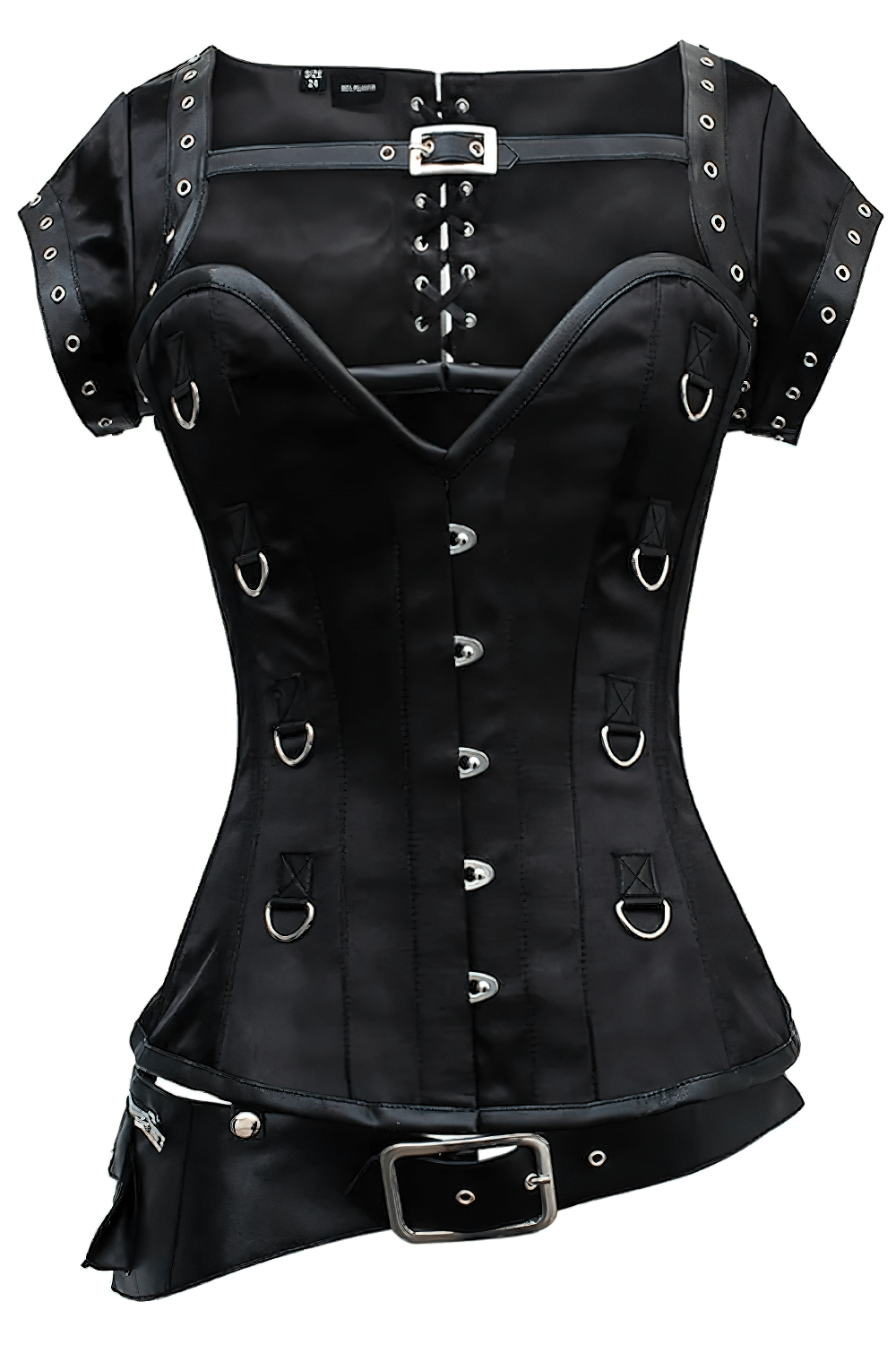 Steampunk Overbust Corset With Detachable Utility Belt