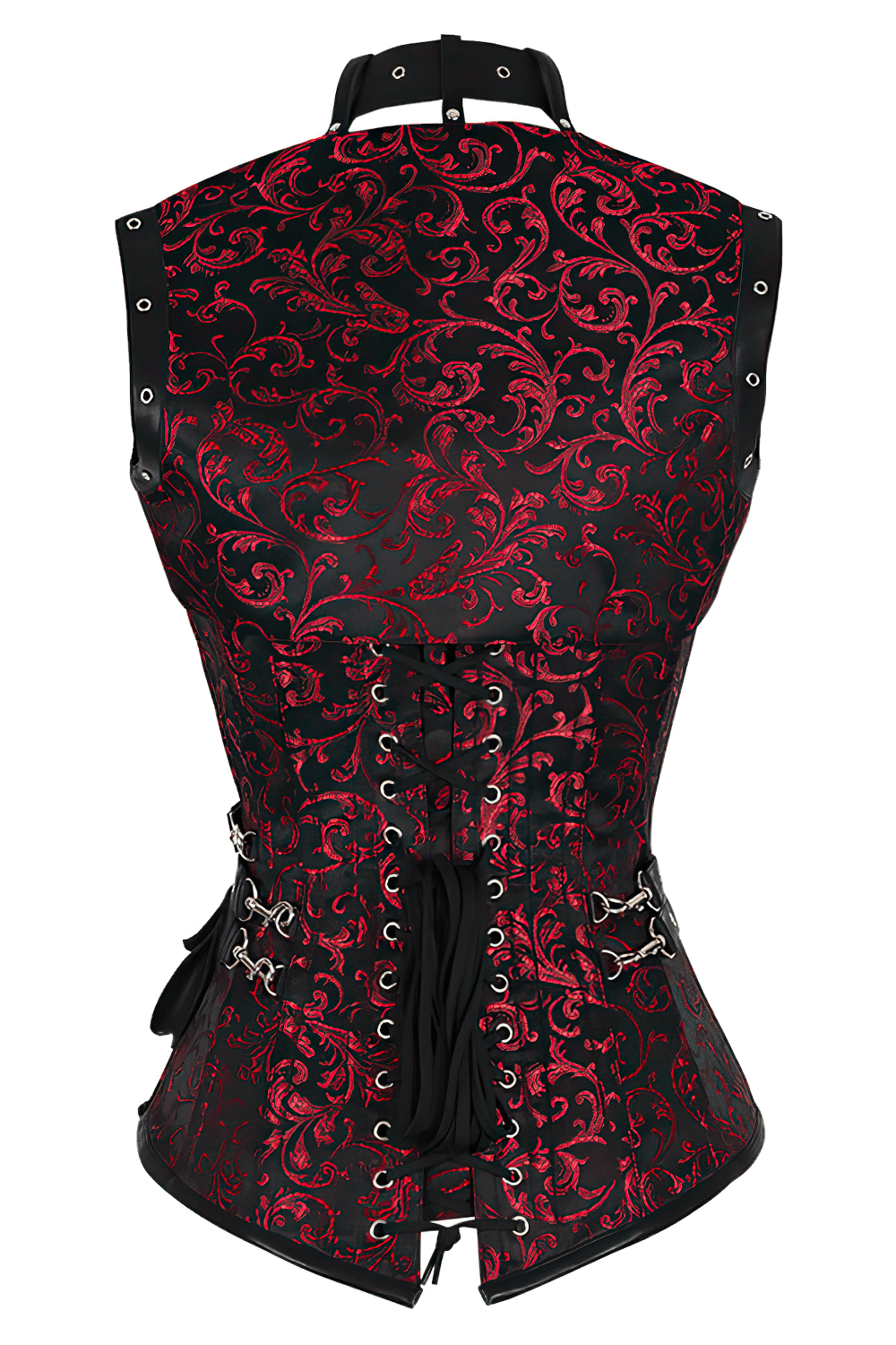 Steampunk Overbust Corset with Shrug and Pouch Detail