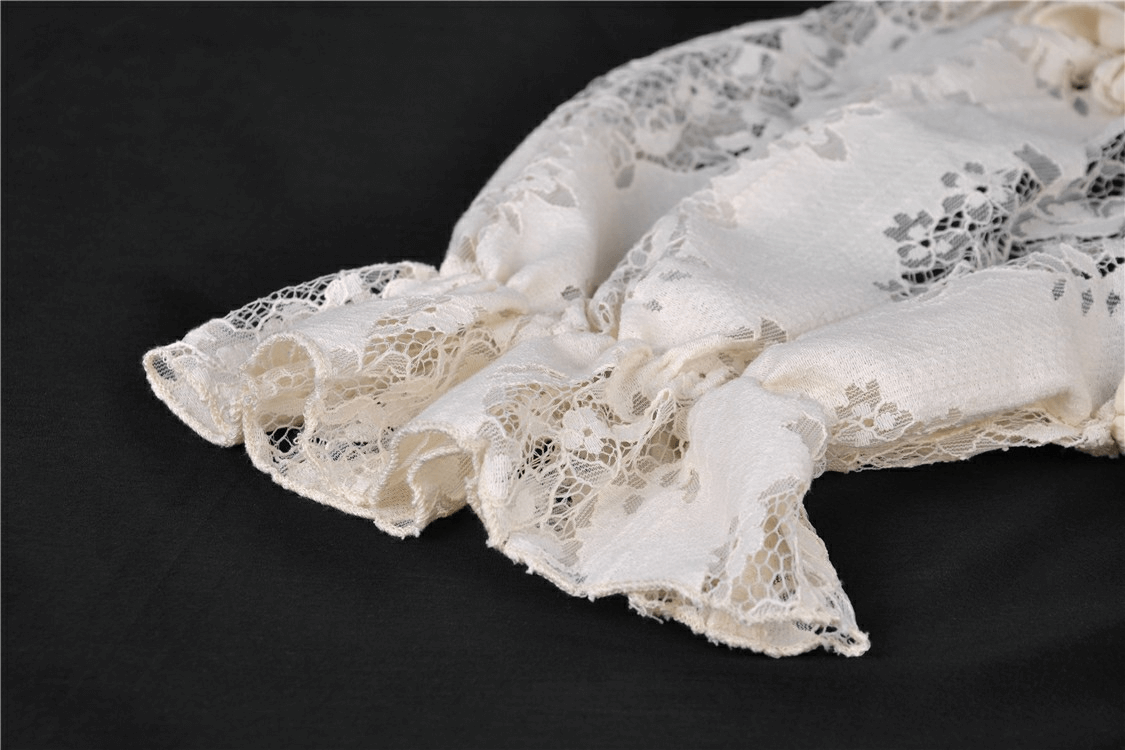 Steampunk Victorian Off-Shoulder Short Sleeves Lace Dress