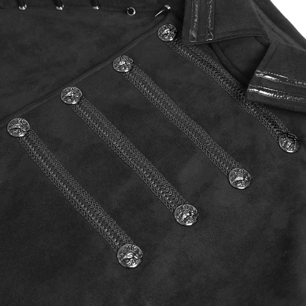 Stylish Gothic Black Cape with Spiked Shoulders