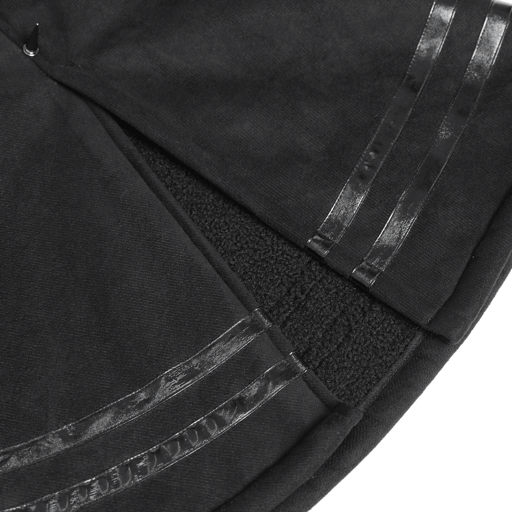 Stylish Gothic Black Cape with Spiked Shoulders