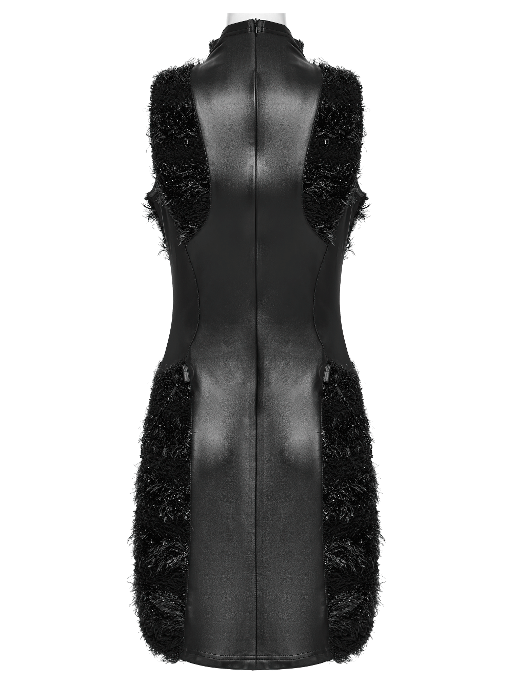 Stylish Gothic Black Mini Dress with Moon Embroidery