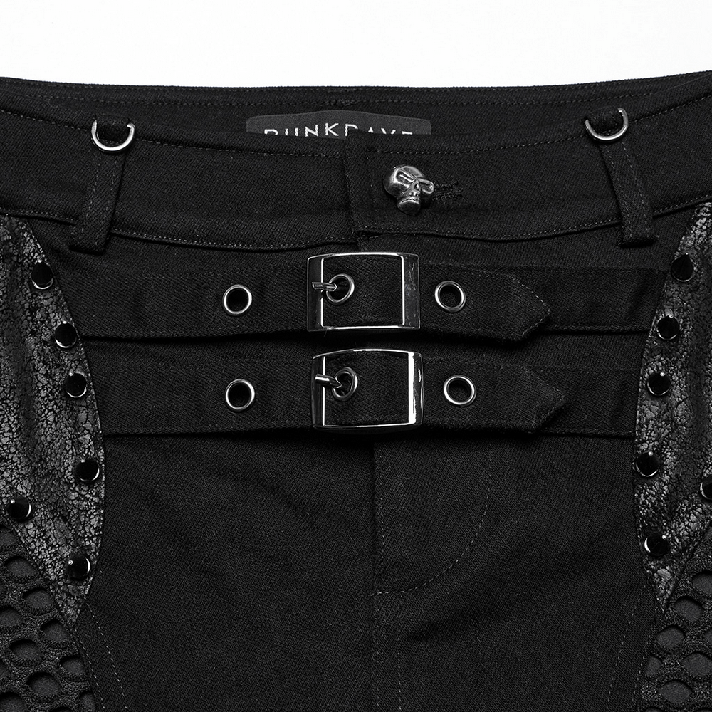 Stylish Gothic Shorts with Detachable Chiffon Cape