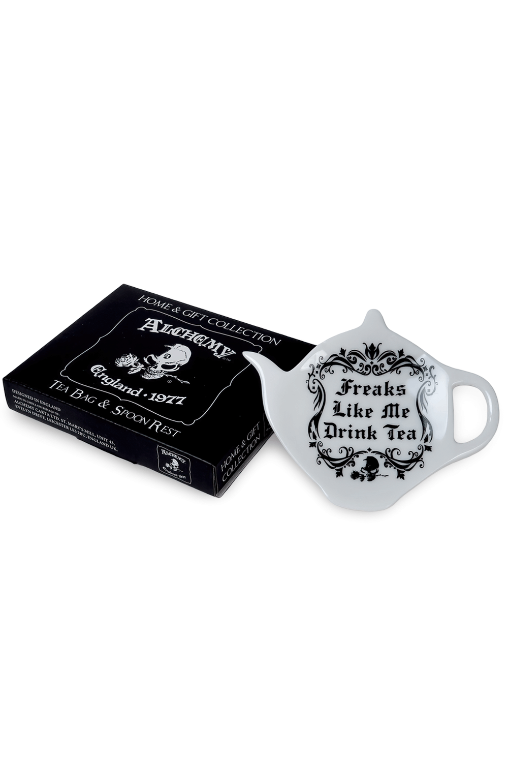 Stylish Gothic-Style Tea Spoon Stand with Inscription