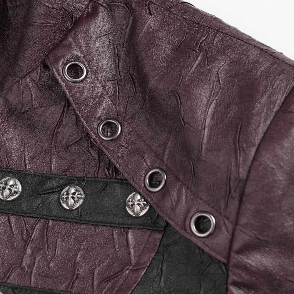 Stylish Longline Punk and Steampunk Buckle Coat