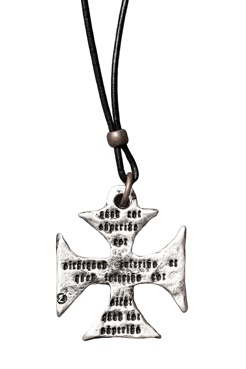 Templar Cross Pattée Pewter Pendant for Gothic Style