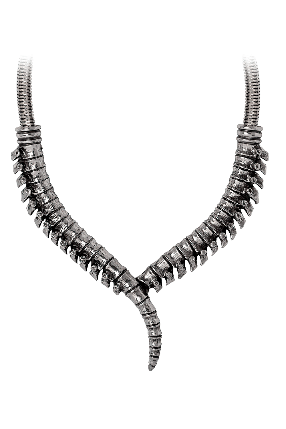 Thoracic Vertebrae-Inspired Spine Collar Necklace