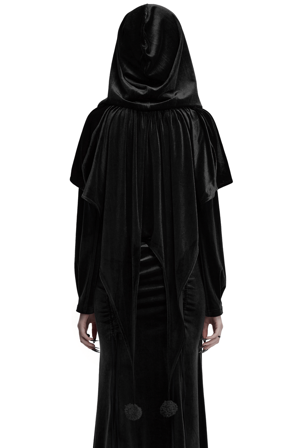 Velvet Hooded Cape for Fantasy Cosplay and Costumes