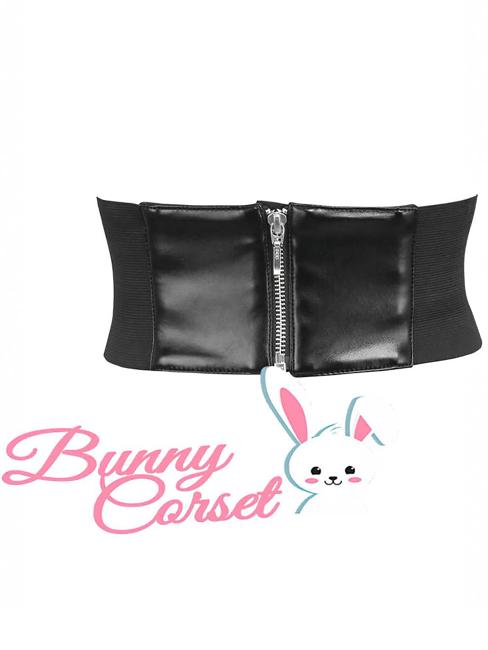 US SALE of Versatile Waist-Cinching Corset Belt in Faux Leather