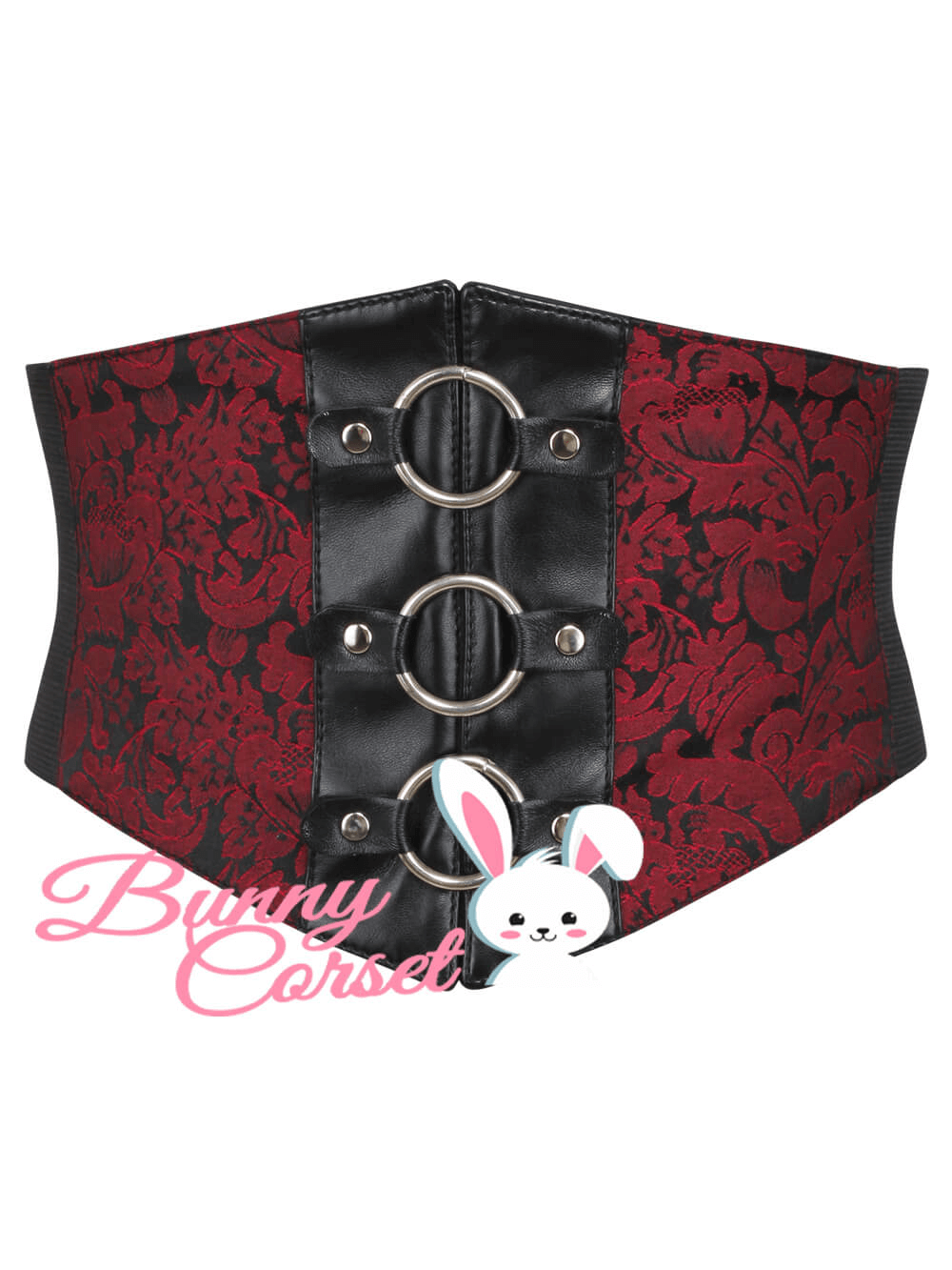 US SALE of Versatile Waist-Cinching Corset Belt in Faux Leather