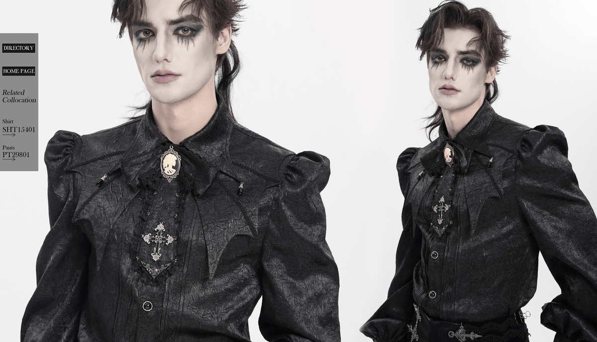 Victorian Bow Collar Neckpiece with Baroque Lace Drop Tie