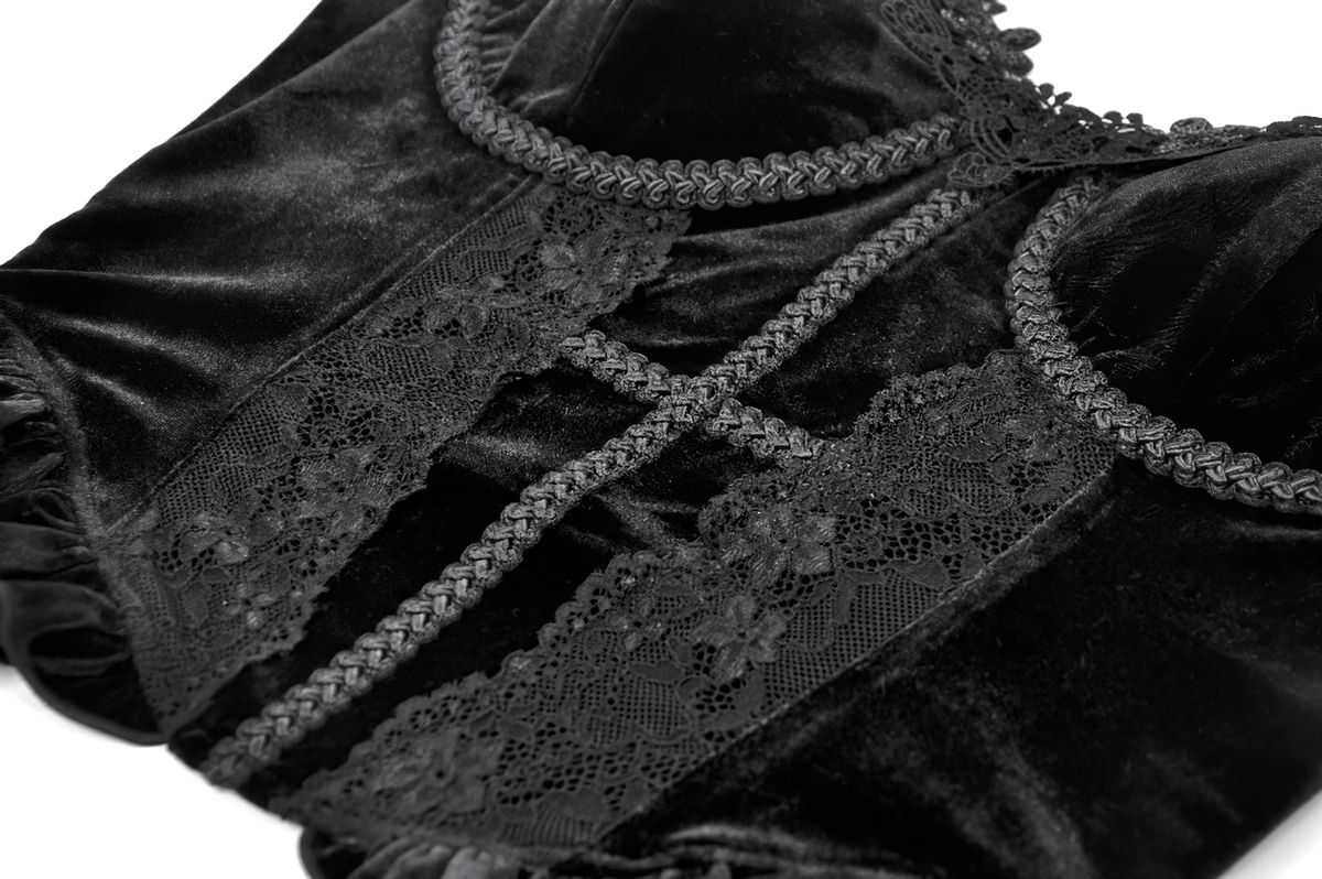 Victorian Dark Romance Spaghetti Strap Corset Top for Women
