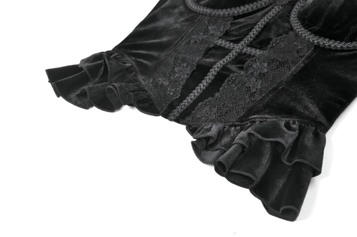 Victorian Dark Romance Spaghetti Strap Corset Top for Women