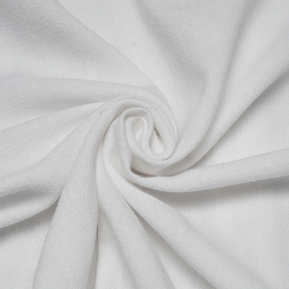 Victorian Embroidered White Shirt with Puff Sleeves