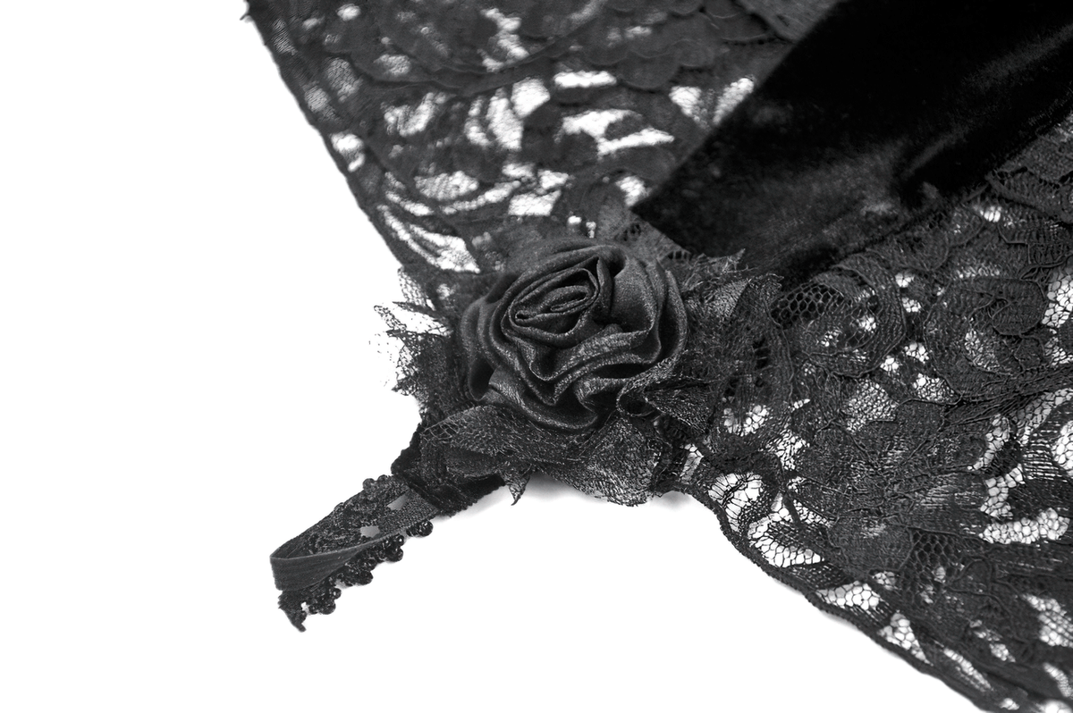 Victorian Floral Lace Arm Warmers for Alternative Styling
