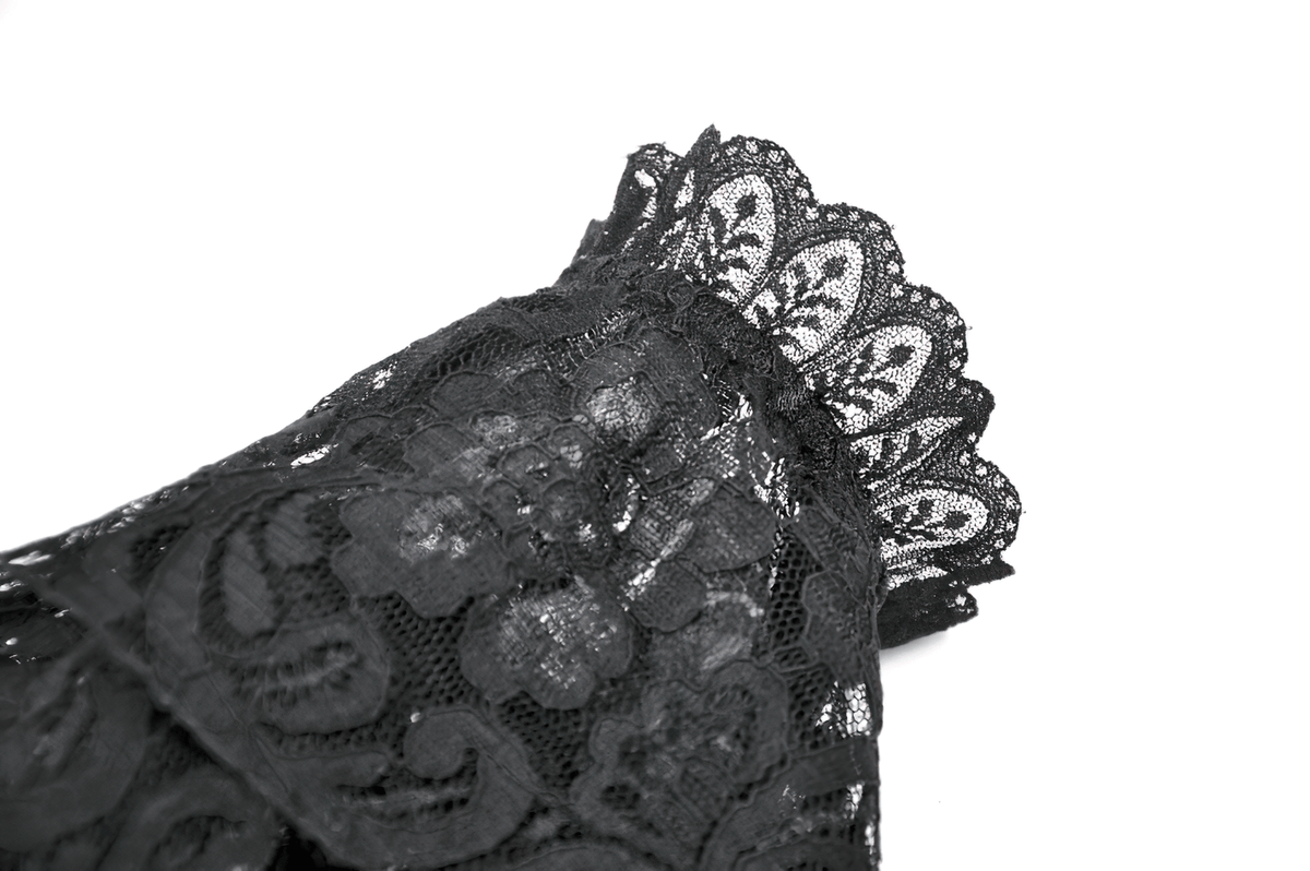 Victorian Floral Lace Arm Warmers for Alternative Styling