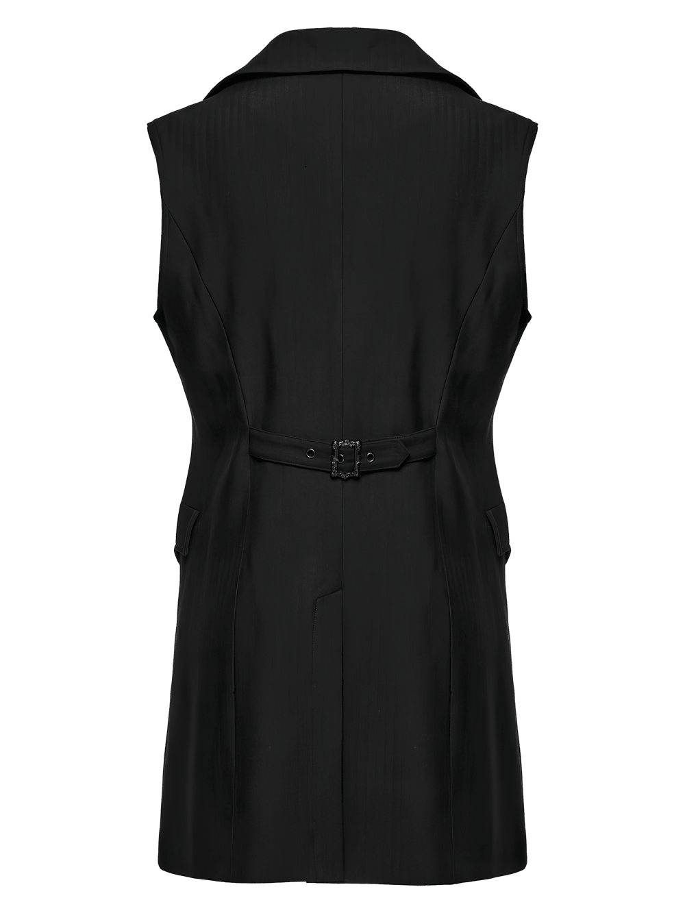 Victorian Gothic Long Waistcoat with Lace Trim