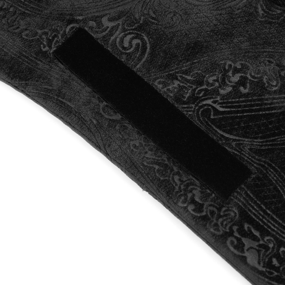 Victorian Gothic Tailcoat with Brocade and Metal Buttons