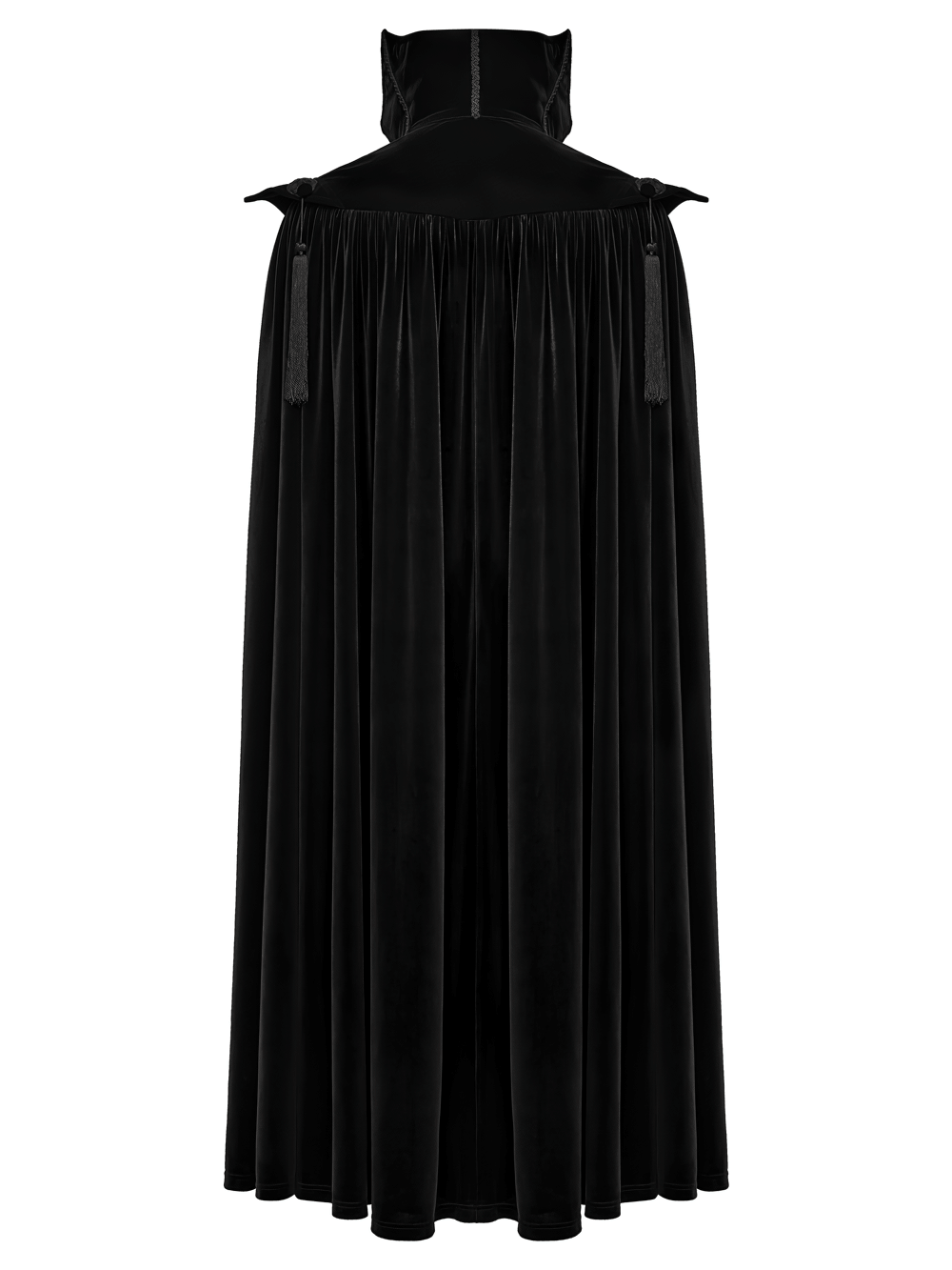 Victorian Gothic Vampire Velvet Cloak with High Collar