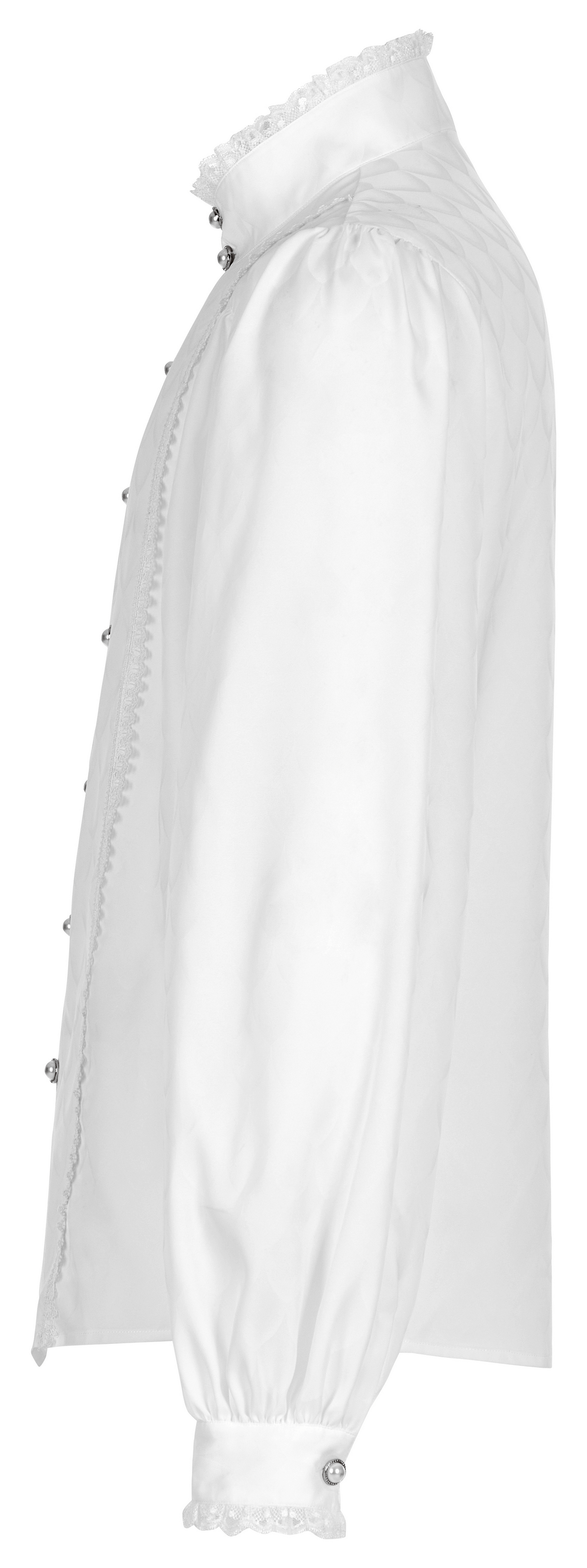 Victorian-Inspired Men's Silky Jacquard Dress Shirt