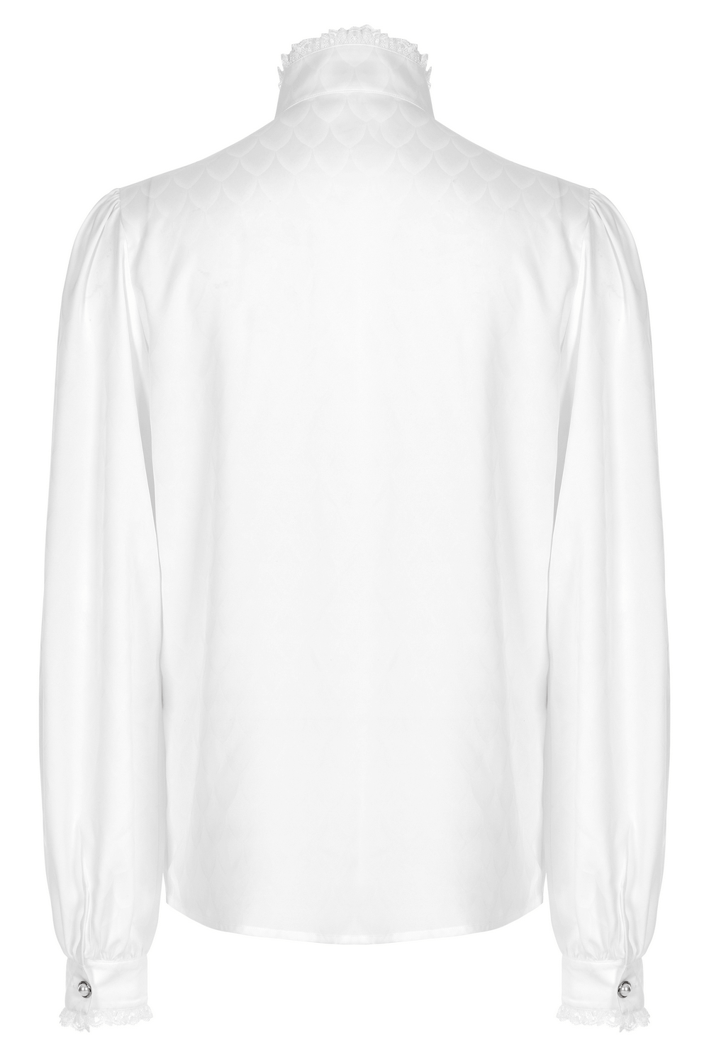 Victorian-Inspired Men's Silky Jacquard Dress Shirt