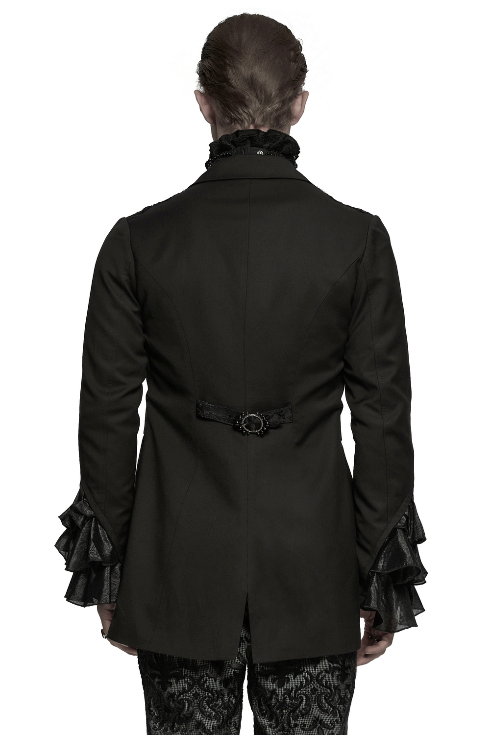 Victorian Jacquard Lapel Gothic Men's Tailcoat Jacket