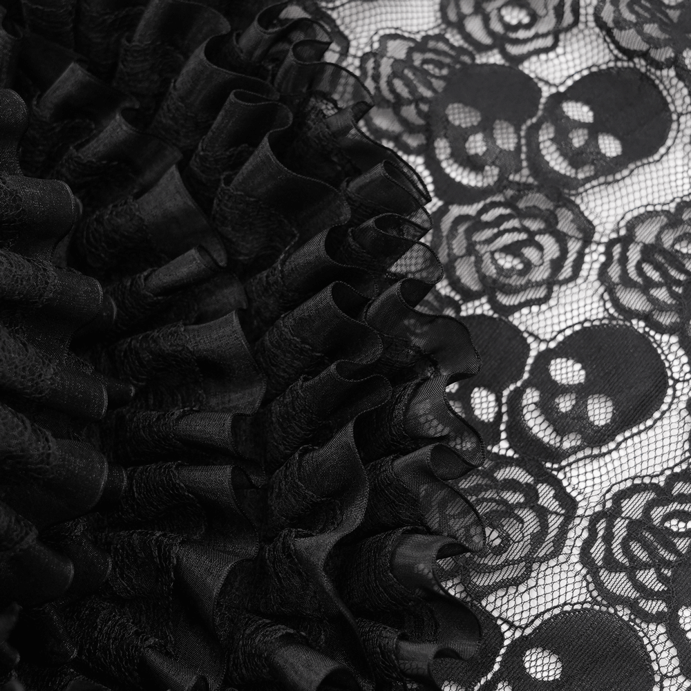 Victorian Lace Mourning Hat with Floral and Mesh Details
