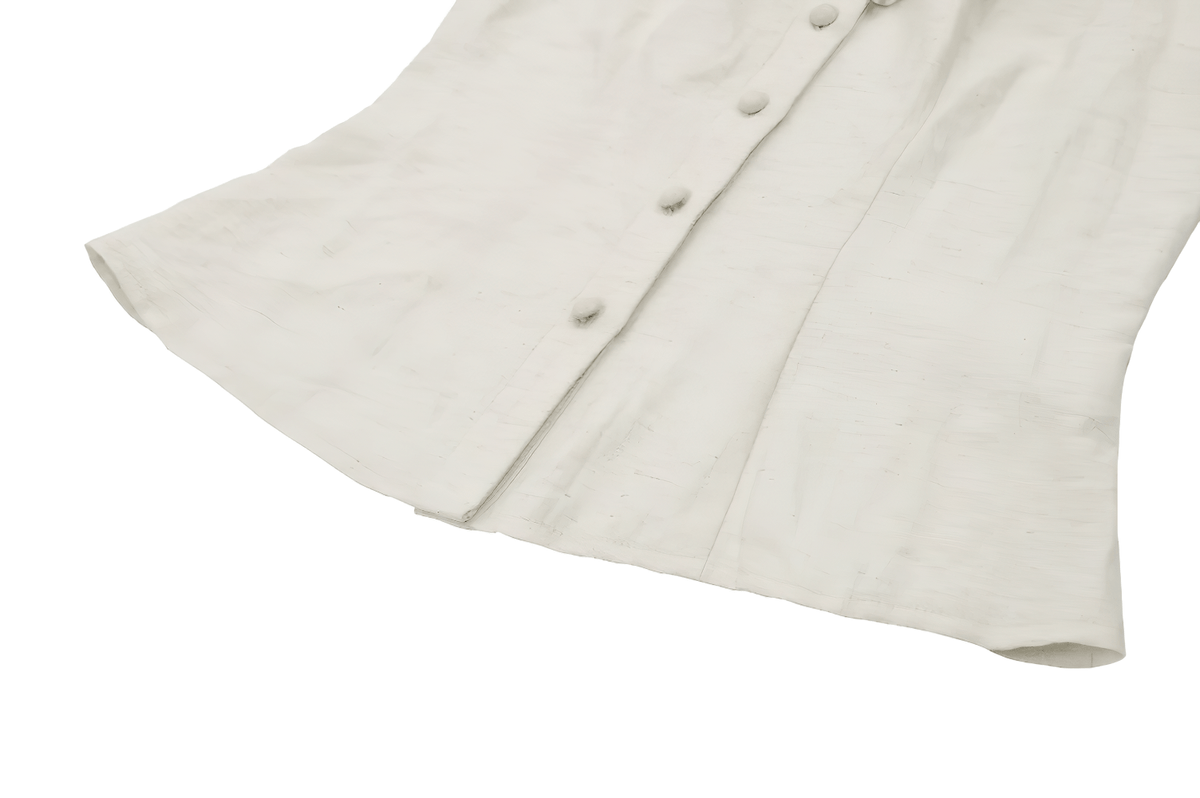 Victorian Puff Sleeved Blouse with Lace and Ruffle Detail