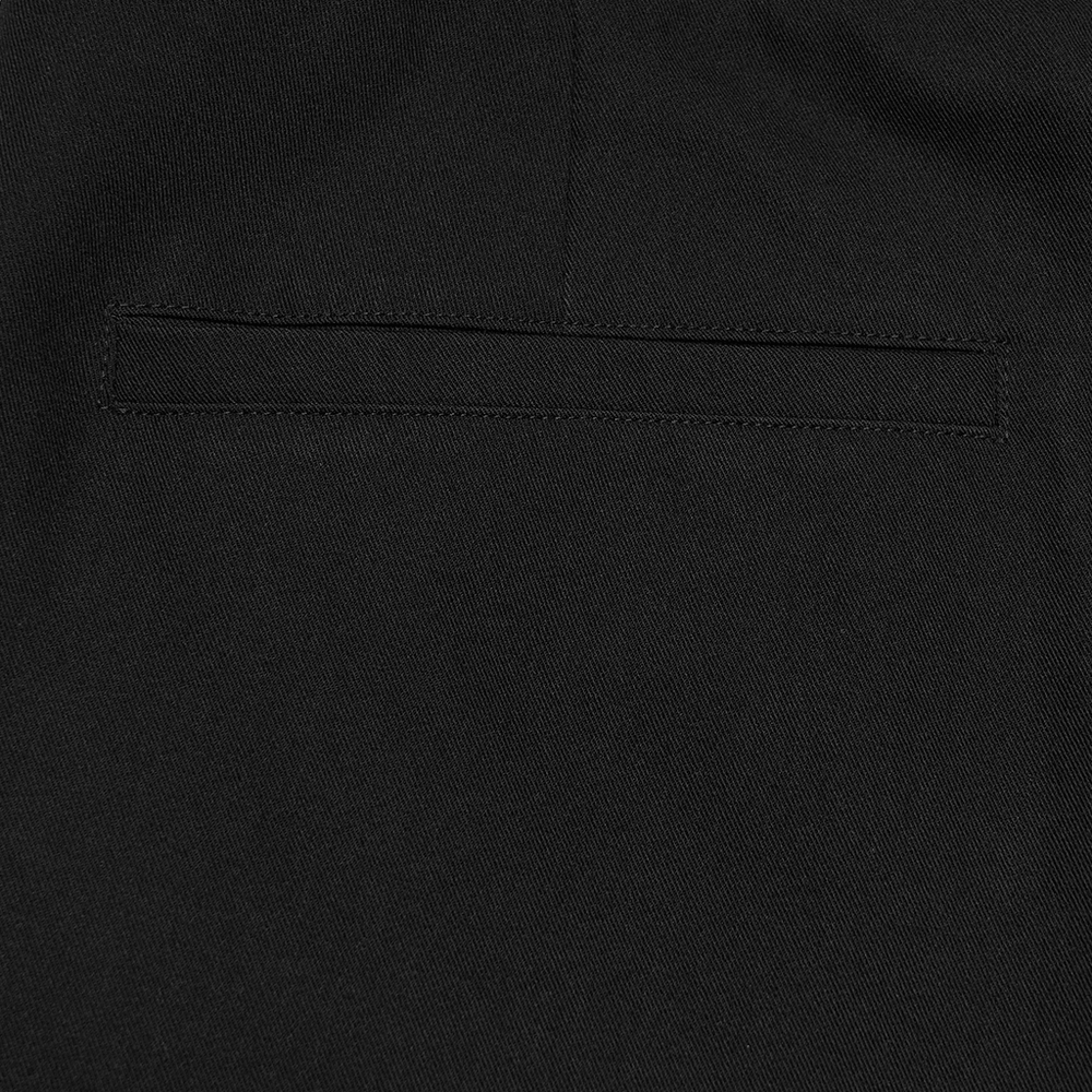 Vintage Black Gothic Pants with Velvet Embroidered Waist