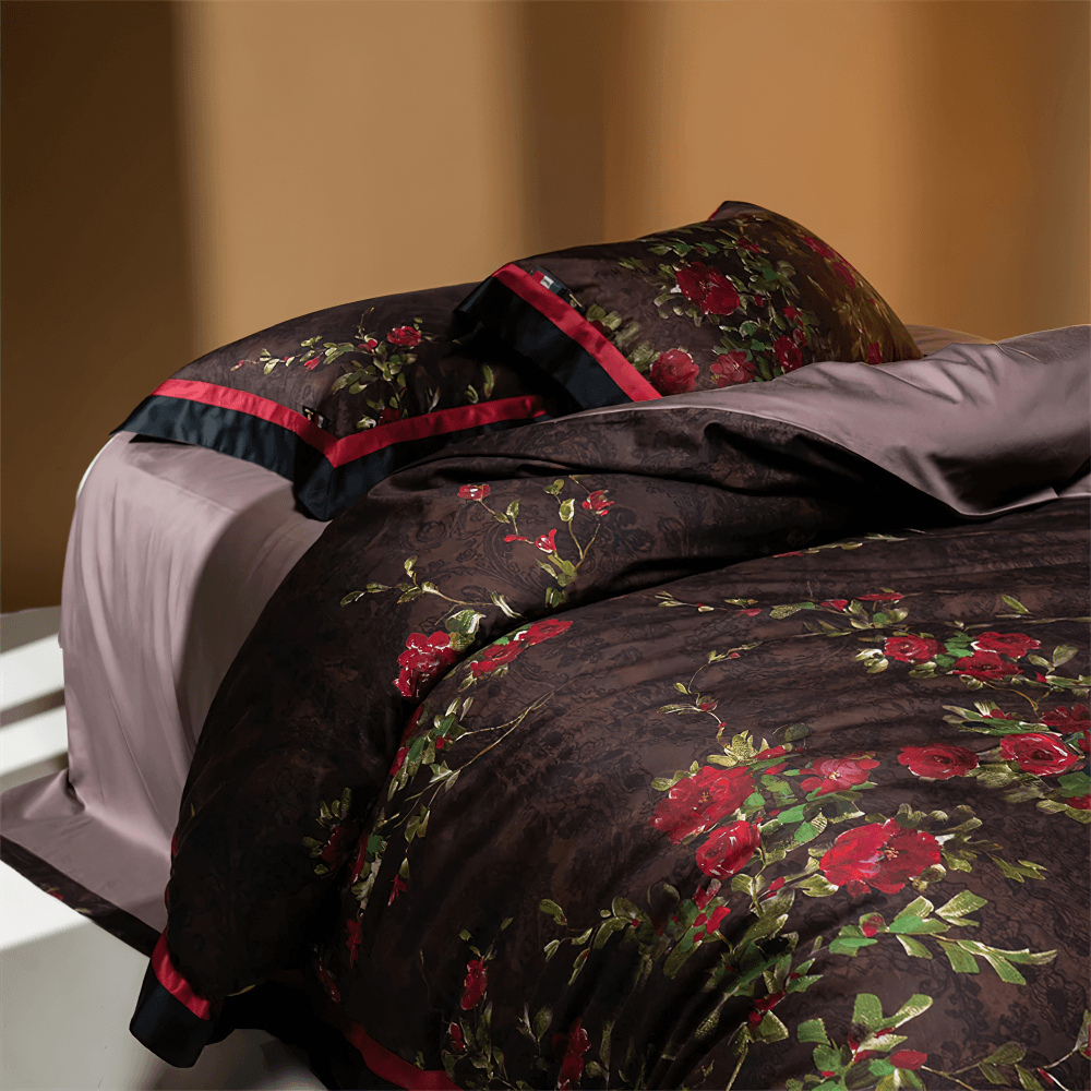 Vintage Rose Lyocell Cotton Duvet Bedding Set