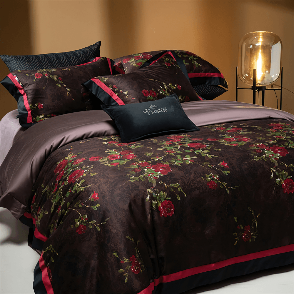 Vintage Rose Lyocell Cotton Duvet Bedding Set