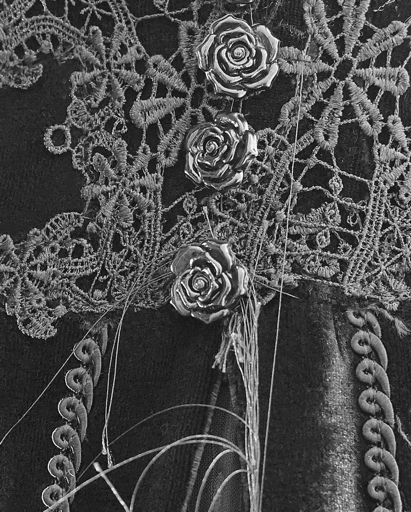 Vintage Sexy Off Shoulder Velvet Long Dress / Gothic Black Dress with Lace On Bodice & Lace-up Back