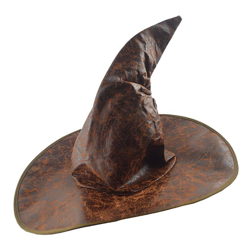 Witch Wizard Leather Hats / Fashion Headgear for Halloween Party / Costume Accessories