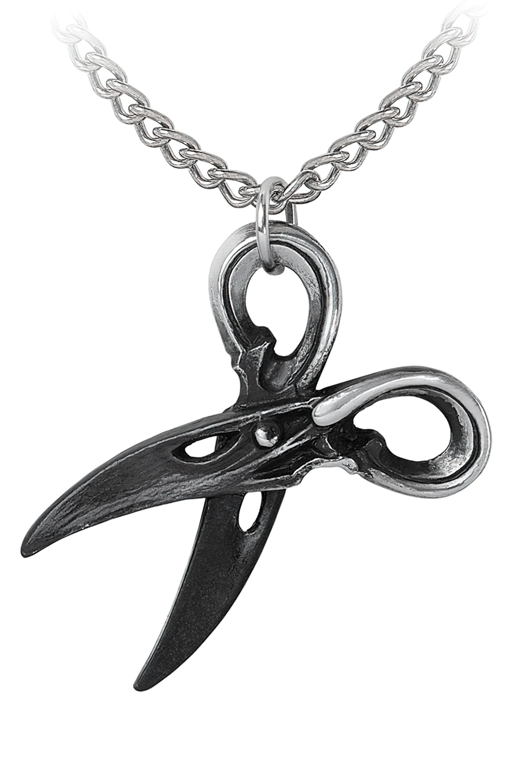 Witches Shears Pendant with Raven Beak Blades