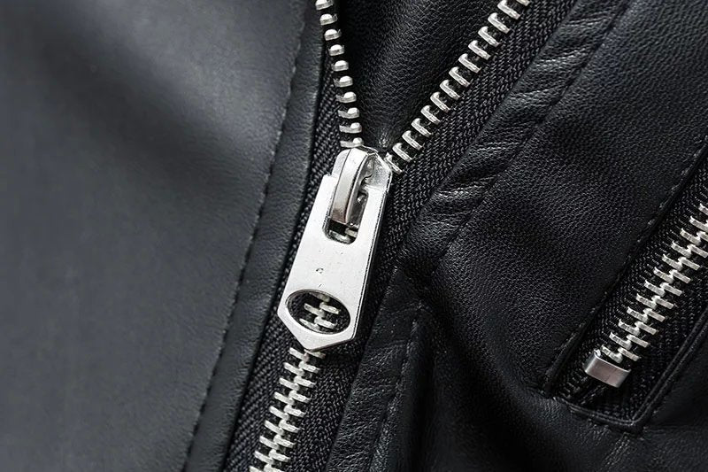 US SALE of Women Faux Leather Jacket With Belt / Biker Jackets in Classic Rock Style