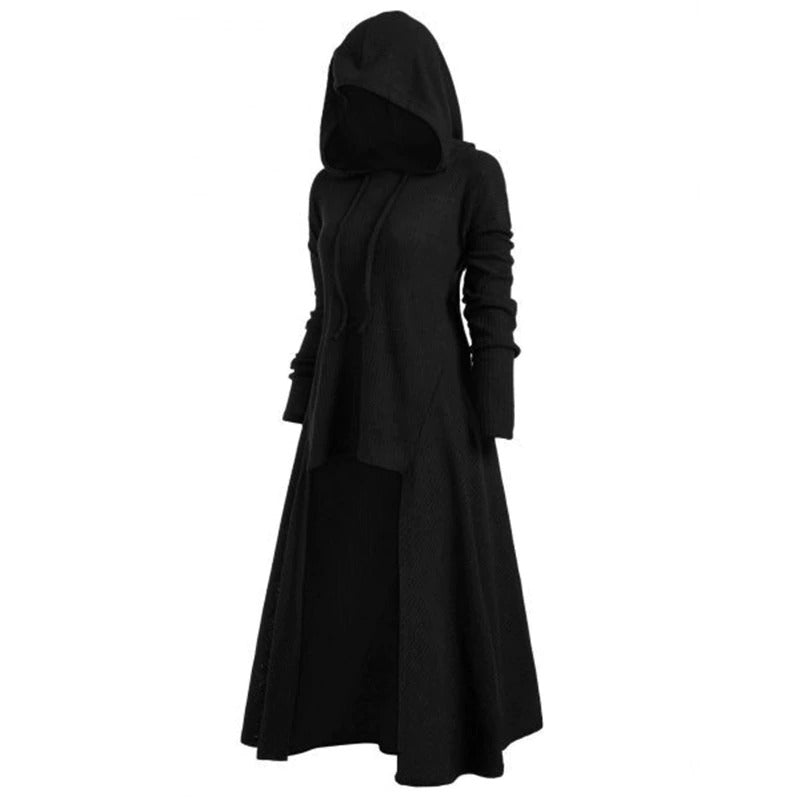 EU SALE of Women Hoodies Coat Dress / Long Sleeve 6 Color Pullover Dresses in Gothic