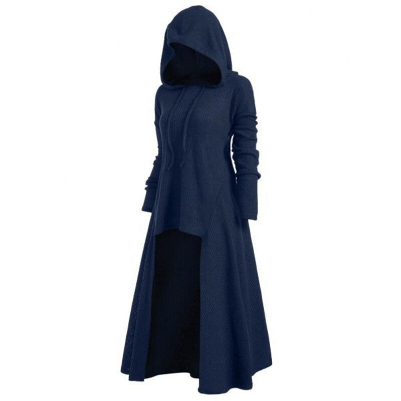 EU SALE of Women Hoodies Coat Dress / Long Sleeve 6 Color Pullover Dresses in Gothic