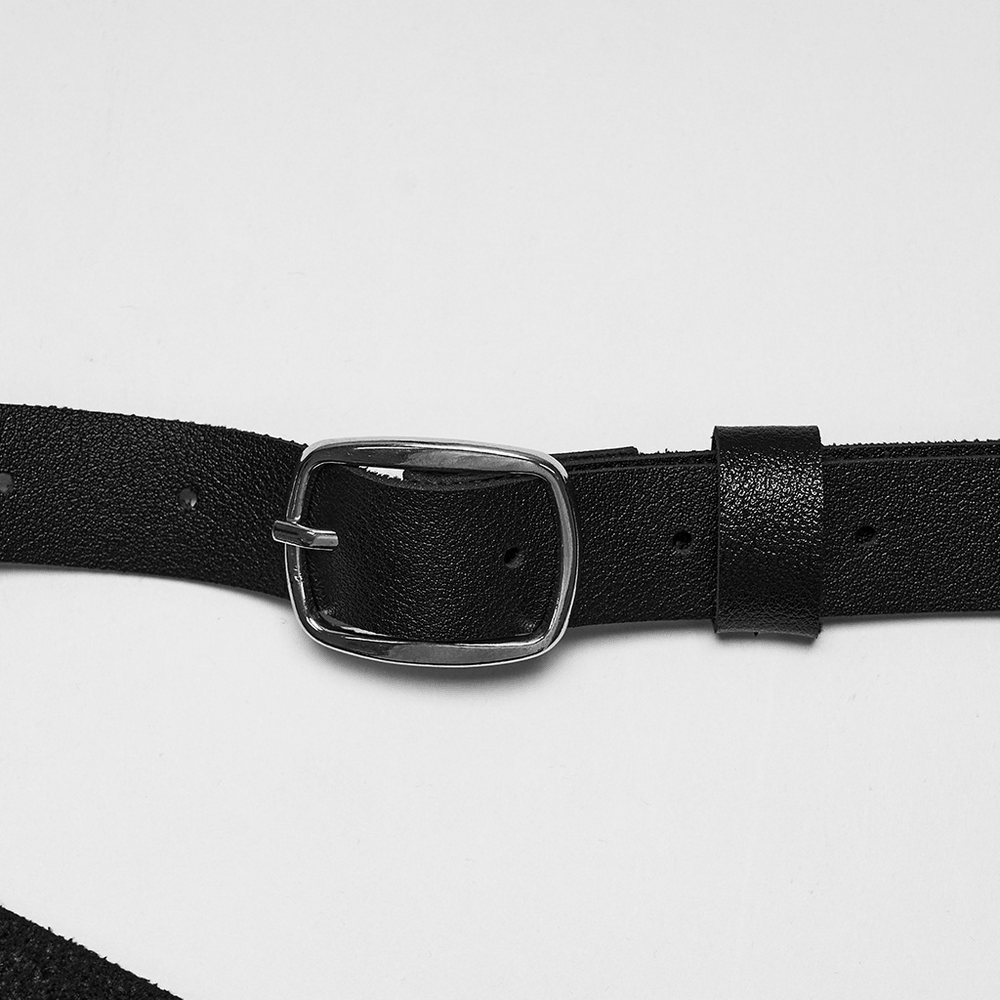 Women's Gothic Cross Harness with Studded Ring Straps