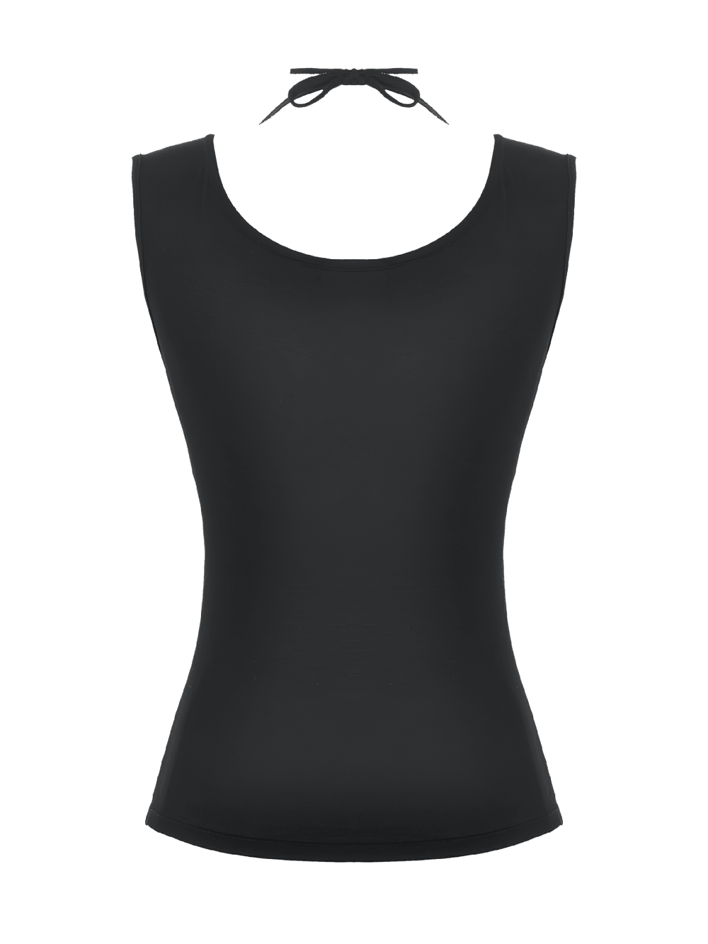 Women's Gothic Cutout Halter Top with Spider Charm