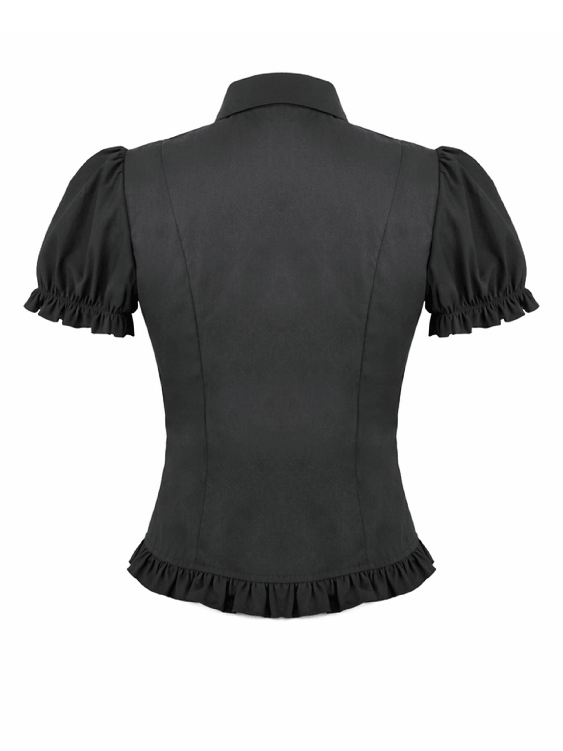 Women's Gothic Ruffle Puff Sleeved Victorian Blouse