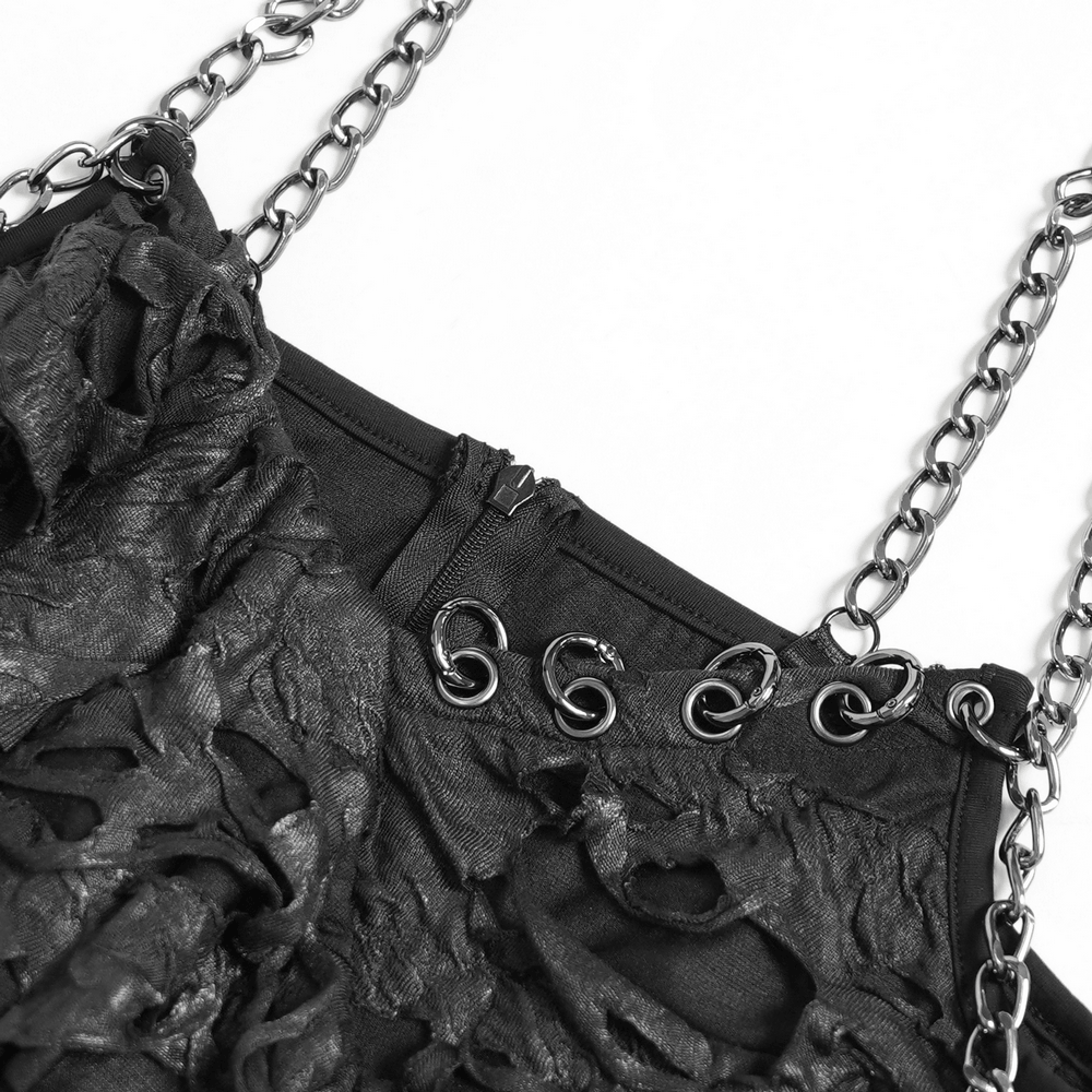 Women's Gothic Wasteland Top with Chain Straps
