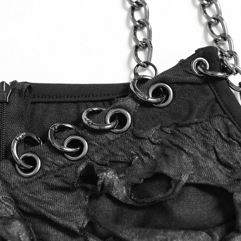 Women's Gothic Wasteland Top with Chain Straps