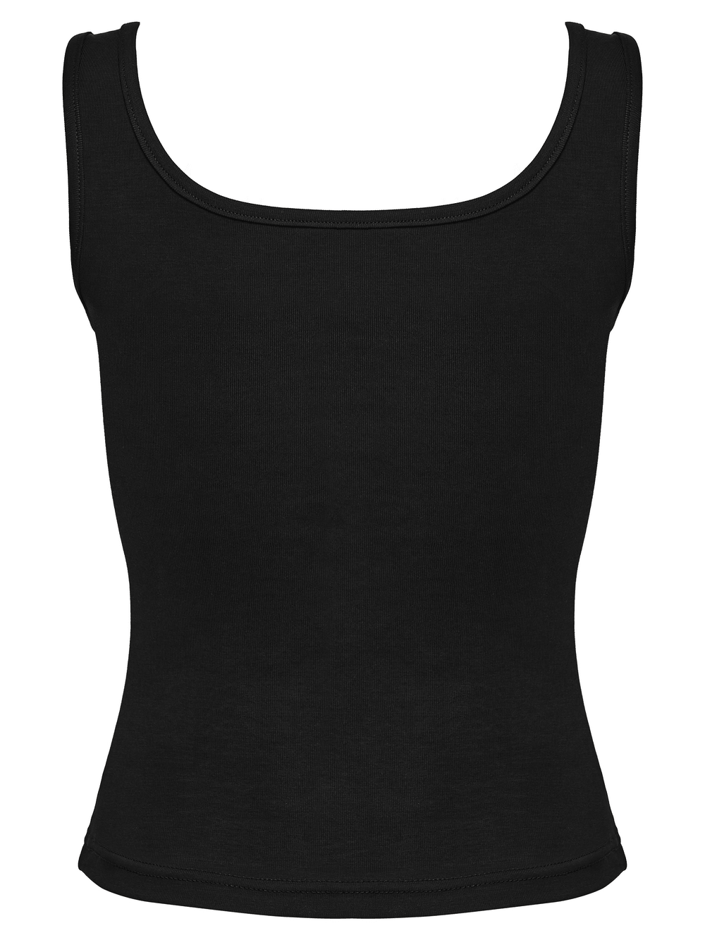Women's Grunge Distressed Square Neck Crop Tank Top