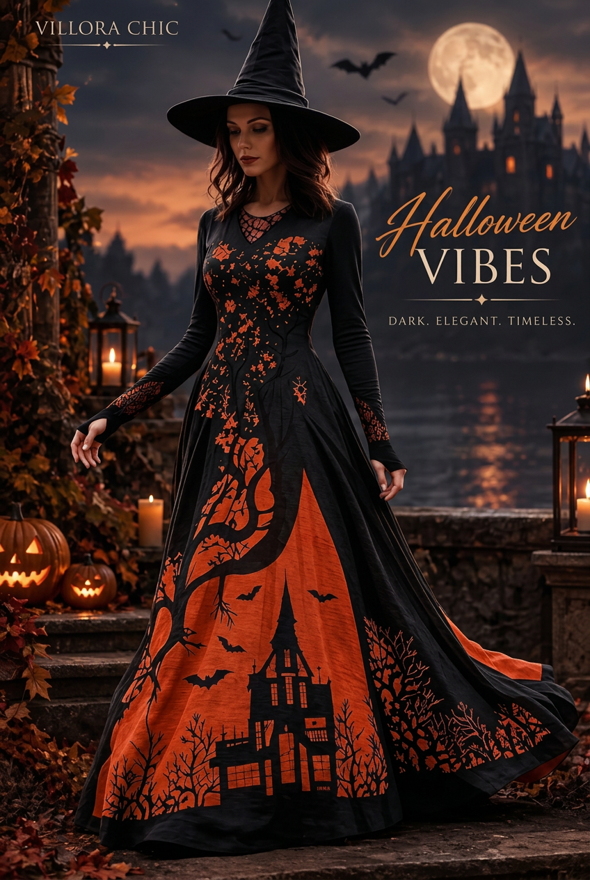 Polished Halloween fashion image