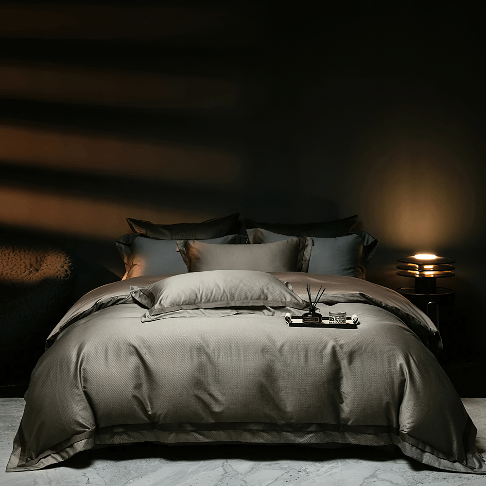 1000TC Egyptian Cotton Satin Bedding Set with Duvet