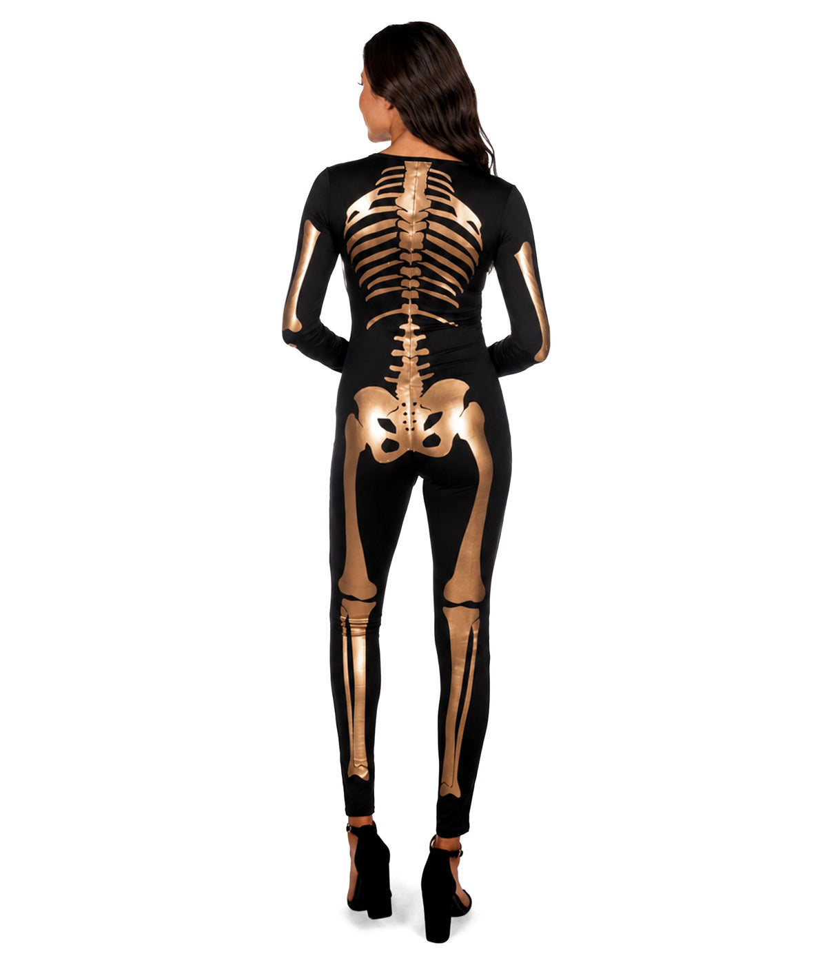Antique Gold Skeleton Bodysuit Costume