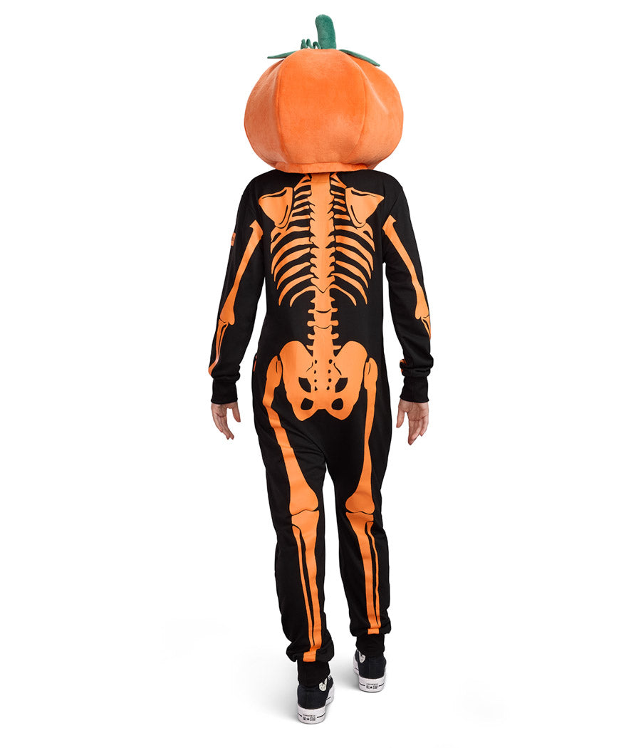 Women's Pumpkin Head Skeleton Costume
